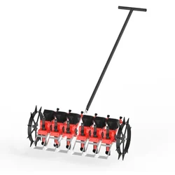 Manual Multi Seeder of 6 Rows With Handle and Seeding Depth up to 2-Inch