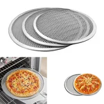 Combo of Multi Size Aluminum Pizza Baking Screen Mesh Tray (8,10,12 Inch)