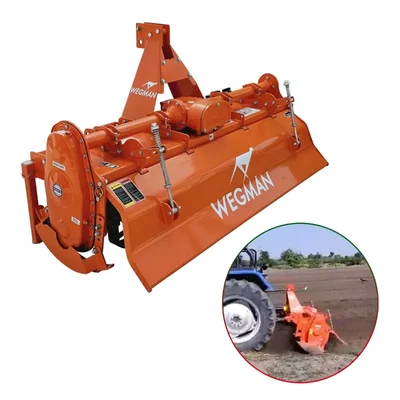 Wegman Regular Plus 5.5 Feet Multispeed Rotavator With 42 Blades for  40 HP to 55 HP Tractors