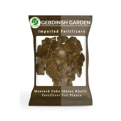 GEBDINSH 100g Mustard Cake Sarso Khali Organic Nitrogen Plant Growth Granules