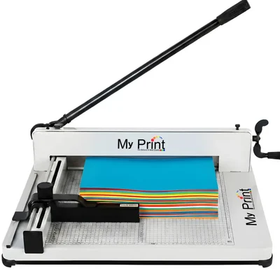 MY PRINT 858A3+ 17 Inch Heavy Duty Professional Paper Cutter Machine For A3 Paper, 300+ Sheets (80 GSM) Capacity