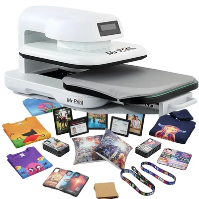 MY PRINT Next Gen-1 15 x 15 inch Automatic Heat Press Machine With Smart LCD Control Panel