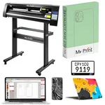 MY PRINT 24 Inch Mobile Skin Cutting Machine with Software for Vinyl, Radium Stickers & Number Plates - Stand Included
