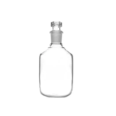 COMETEK 500ml Reagent Bottle | Borosilicate Glass 3.3 | Narrow Mouth with Interchangeable Hexagonal Hollow glass Stopper