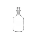 COMETEK 500ml Reagent Bottle | Borosilicate Glass 3.3 | Narrow Mouth with Interchangeable Hexagonal Hollow glass Stopper