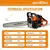 NEPTUNE SIMPLIFY FARMING CS-58, 58-cc Chainsaw Machine with 22 inch Guide Bar for Cutting/Logging Woods, Felling Trees