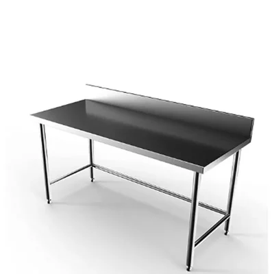 SS 72x24x34 Inches With 4 Inch Backsplash Kitchen Working Table For High-Volume Commercial Kitchens