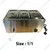 Premium 3 Pot 21 Litres 1/1 Electric Operated Bain Marie with 6 inches Depth
