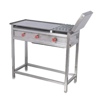 SS 38x26x32 Inches Standing Type Chapati (Roti) Jointless Tawa Bhatti (Model : Platinum)