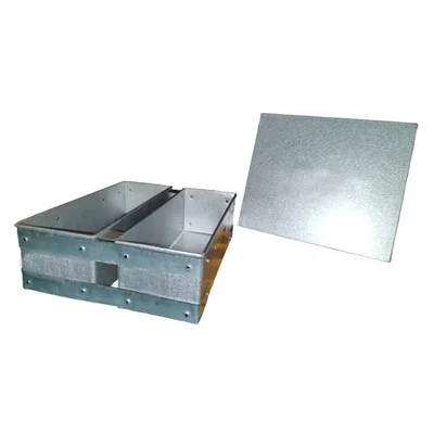 Aluminium  5 x 11 x 5 Inch (each)  for 800 gm  Double  Bread Mould With Dhakkan Lid(Pack-1 Pc)