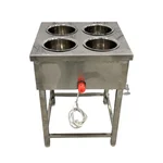 GBE 24 x 24 x 32 inch 4 Pot Electric Operated Bain Marie for Buffet Purpose