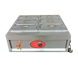 5.5 L X 6 Pot Electric Bain Marie 1/3 150 mm GN Pan For High Quality Buffets, Banquets And Restaurants