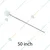 Stainless Steel (Pack of 2 )50 Inches Rod Type Tawa Palta For Industrial Kitchen
