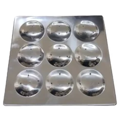 Pack of 2, 12X12 inch 9 Cavity Regular Idli Tray, Stainless Steel 304