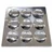Pack of 2, 12X12 inch 9 Cavity Regular Idli Tray, Stainless Steel 304