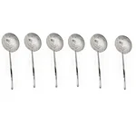 Mira Steel Pack of 6 Jhara with 12 inch Dia Size and Stainless Steel Body for Industrial Food Processing