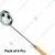 Mira Steel 8 No Ladle with 6 Inch Dia and Wooden Handle ( Pack of 6)