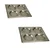 Pack of 2, 12X12 inch 4 Cavity Thatte Idli Tray, Stainless Steel 304