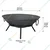 Iron Bonfire Bowl Pit with Stand | Outdoor Portable Fire Pit for Home and Garden