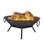 Iron Bonfire Bowl Pit with Stand | Outdoor Portable Fire Pit for Home and Garden
