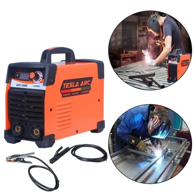 Tesla 200A Single Phase ARC Inverter Welding Machine With Holder, Clamp and 6 Months Warranty (ARC-200E)