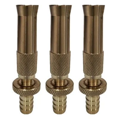NP 3 Pcs 1/2 Inch Brass CNC Hose Nozzle