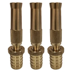 NP 3 Pcs 3/4 Inch Brass CNC Hose Nozzle