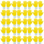 Safety Gloves Pack of 20 Nitrile Coated, Cut Resistant, Industrial Work Gloves, Yellow