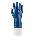 Premium Quality Nitrile Coated Industrial Safety Gloves with Ribbed Grip for Oily and Wet Environments