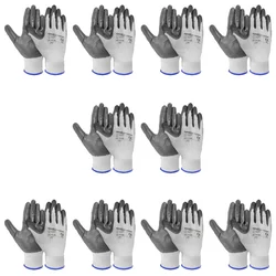 Gravitech Pair of 10 Nitrile Palm Coated Cut Level Safety Hand Gloves, GI-HS-20