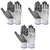 Gravitech Pair of 3 Nitrile Palm Coated Cut Level Safety Hand Gloves, GI-HS-20