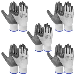 Gravitech Pair of 5 Nitrile Palm Coated Cut Level Safety Hand Gloves, GI-HS-20