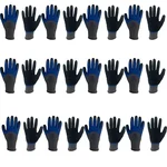 Delight Pack of 12 MNPS23-BB Nitrile 3/4 coated gloves with sandy finish on the palm