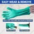 13 Inches long Heavy-Duty Reusable Chemical Acid Resistant Nitrile Wet and Dry Glove (Pack-5 Pcs)