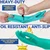 13 Inches long Heavy-Duty Reusable Chemical Acid Resistant Nitrile Wet and Dry Glove (Pack-5 Pcs)