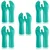 13 Inches long Heavy-Duty Reusable Chemical Acid Resistant Nitrile Wet and Dry Glove (Pack-5 Pcs)