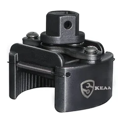 Keaa Adjustable 12 Inch 105 mm-145 mm Alloy Steel Non Slip Durable Black Oil Filter Wrench Tool Cap 