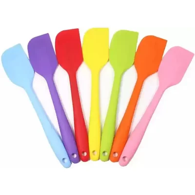  Multipurpose 39cm Non-Stick Full Silicone Spatula For Baking and Spreading, Size Large(Pack-6 pcs)