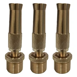 NP 3 Pcs 1/2 Inch Male Thread Brass CNC Nozzle