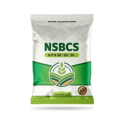 NSBCS NPK 00:00:50 Potassium Sulphate Fertilizer 1kg, Fruit Booster | 100% Water Soluble Chloride-Free