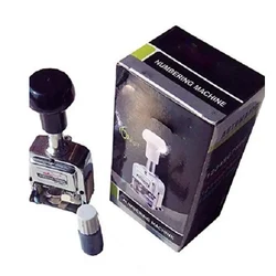 Heavy Duty 6 Digit Numerical Numbering Machine, 4mm Letter Size, Ideal for Stamping