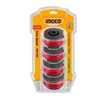 INGCO ALS1602, 1.6 mm 5 Meter Nylon Rope (4 Pieces) For Cordless Grass Trimmers