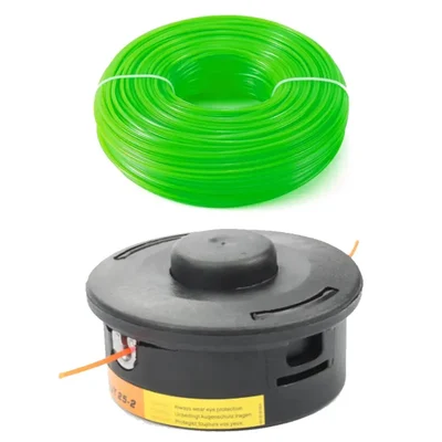 Nylon Rope / Trimmer Line of 2 kg 3 mm with Free 25-2 Tap & Go Trimmer Head for Brush Cutter