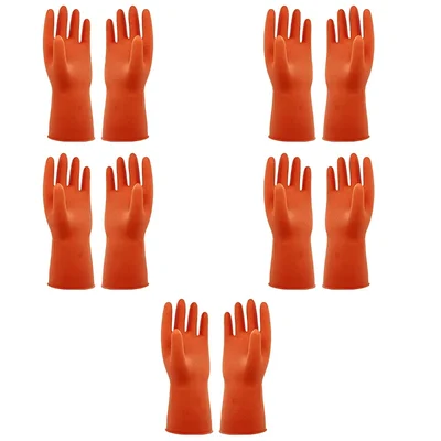 SIA Nylon Rubber Hand Gloves For Industrial & Domestic Use(Pack-5)