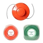 Premium Quality Tap & Go Nylon Trimmer Head and 3mm, 50 Meters Round & Square Nylon Rope Combo for Brush Cutter