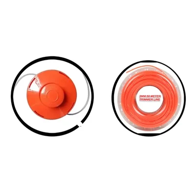 Heavy Duty Tap & Go and 3mm 50 Meter Nylon Trimmer Line Combo for Petrol Brush cutter
