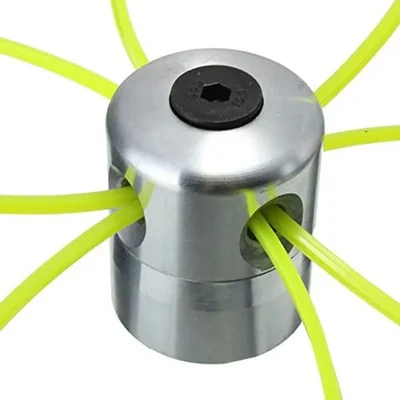MECSTROKE 4 Strings Aluminum Trimmer Head for Petrol Brush Cutter