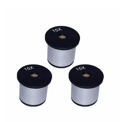 Bello Set of 3 Pcs 15X Hygiene Eyepiece Objective Lens for Microscope