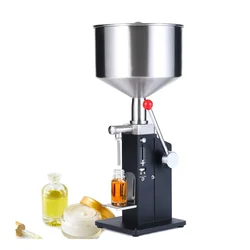 5 ml to 50 ml A03 Scale and Trays Stainless Steel attached Manual Oil Filling Machine 