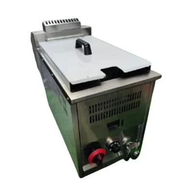 16Ltr Gas Oil Fryer Container Temperature Degree Celsius 90°C - 220°C Used in Fast food outlets, Restaurants,Food trucks